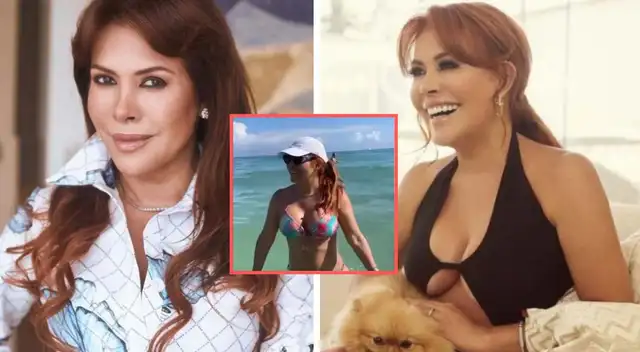 Magaly Medina impacta al lucir bikini a sus 59 años.