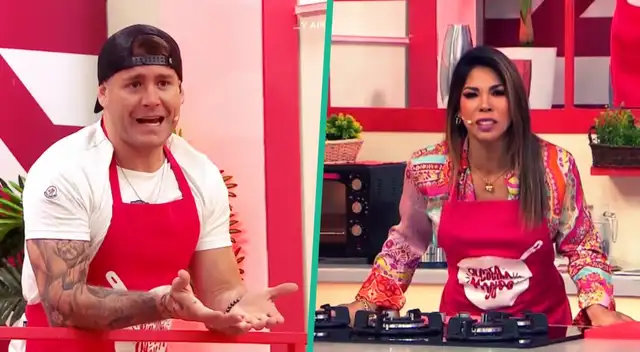 Pancho Rodríguez no pudo más y presentó su queja porque Karen Dejo tiene problemas para cocinar.