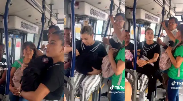 Se dio cuenta tarde que era un truco para solo ganarse su asiento en el bus.