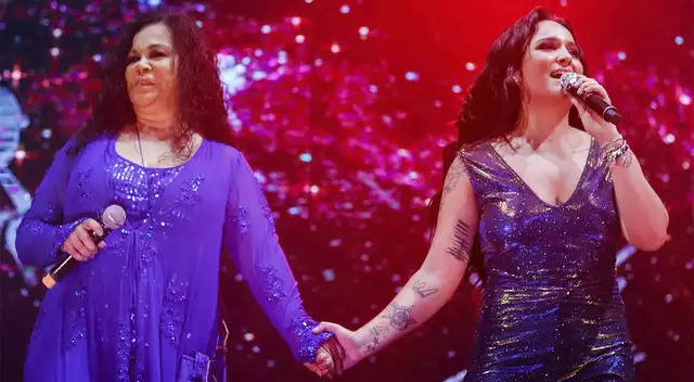 Daniela Darcourt y Eva Ayllón