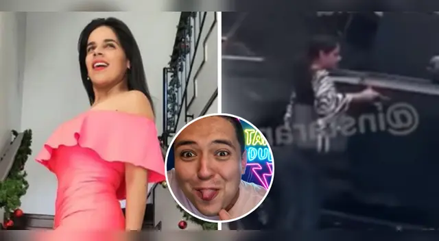 Giuliana Rengifo es captada subiendo a camionetaza. Giuliana Rengifo es captada subiendo a camionetaza.