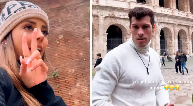 Luciana Fuster queda impactada al ver una rata.