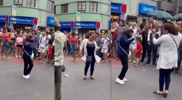 Singular baile de señoras llamó la atención en las redes sociales.