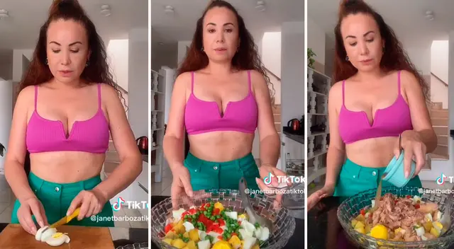 Janet Barboza revela que come saludablemente.