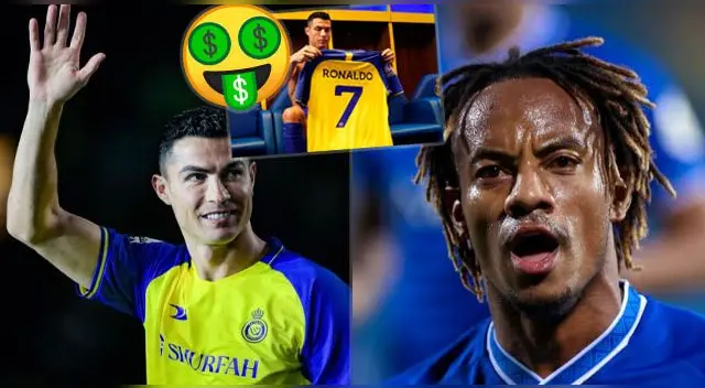 ¿Cuánto gana Cristiano Ronaldo y André Carrillo en Arabia?
