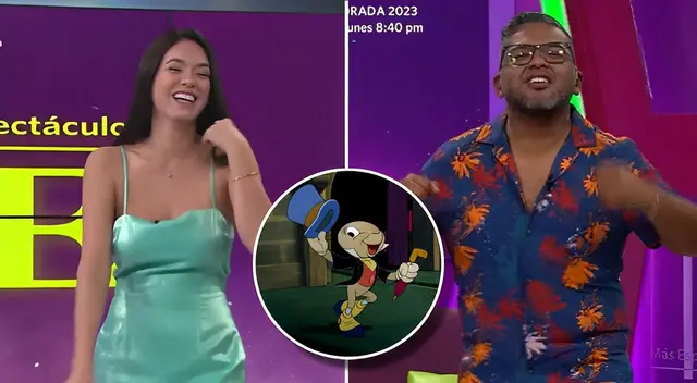En Más Espectáculos, Jazmín Pinedo se jactó de ser del 'círculo cercano' de Choca Mandros, pero le hizo tremendo reclamo al compararlo con el personaje de Disney.