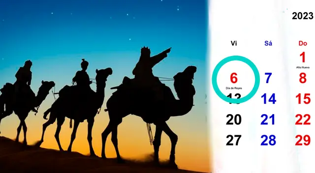 Bajada de Reyes y los feriados para este 2023.