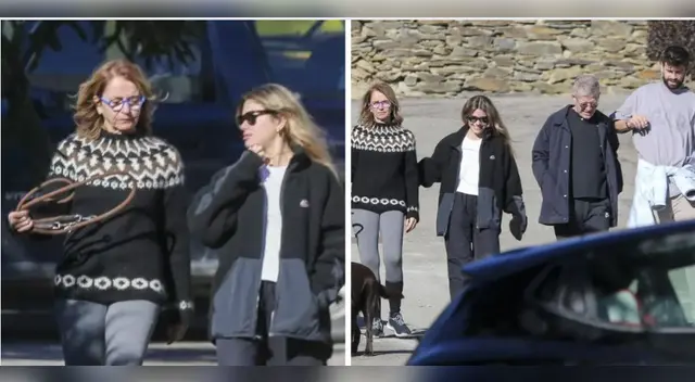 Clara Chía se gana el cariño de los papás de Gerard Piqué. Clara Chía se gana el cariño de los papás de Gerard Piqué.