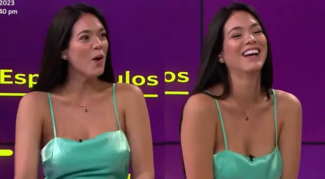 Jazmín Pinedo se pone nerviosa cuando le preguntan por su galán uruguayo.