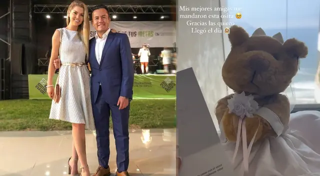 Brunella Horna recibe tierno regalo de sus mejores amigas a pocas horas de casarse. Brunella Horna recibe tierno regalo de sus mejores amigas a pocas horas de casarse.