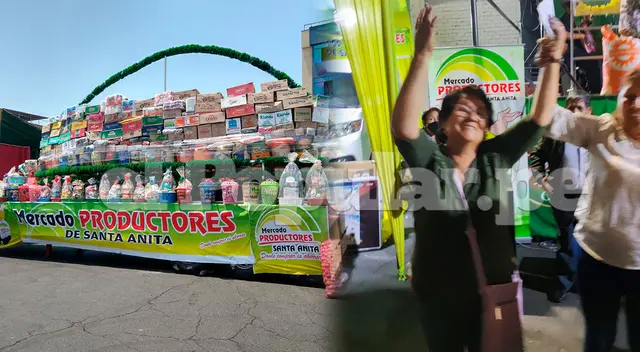 Mamita ganó 7 toneladas de alimento en el Mercado de Productores de Santa Anita