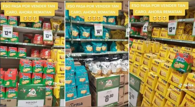 Peruana va a Tottus, se topa con oferta de panetones que la deja en 'shock' y es viral en TikTok.