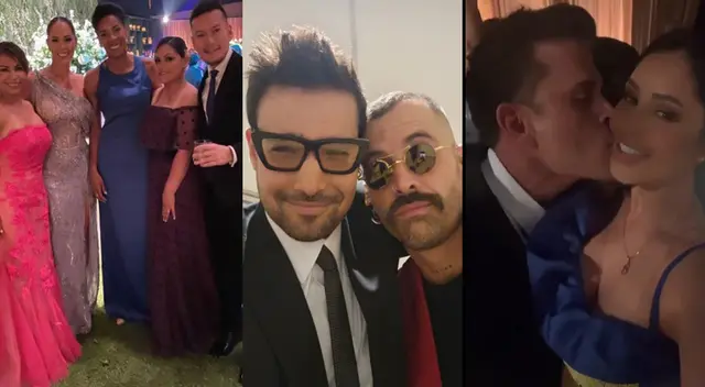 Christian Domínguez, Pamela Franco, Karen Schwarz, Ezio Oliva y la ex voleibolista y congresista Leyla Chihuán estuvieron en la boda. Christian Domínguez, Pamela Franco, Karen Schwarz, Ezio Oliva y la ex voleibolista y congresista Leyla Chihuán estuvieron en la boda.