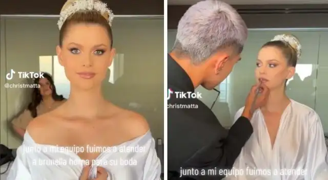 Así fue el impecable maquillaje y peinado de Brunella Horna en su boda con Richard Acuña. Así fue el impecable maquillaje y peinado de Brunella Horna en su boda con Richard Acuña.