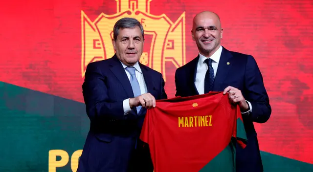 Roberto Martínez fue presentado en Portugal como el DT de la selección.