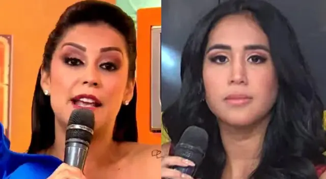 Karla Tarazona le da la bienvenida a Melissa Paredes a Panamericana Televisión.
