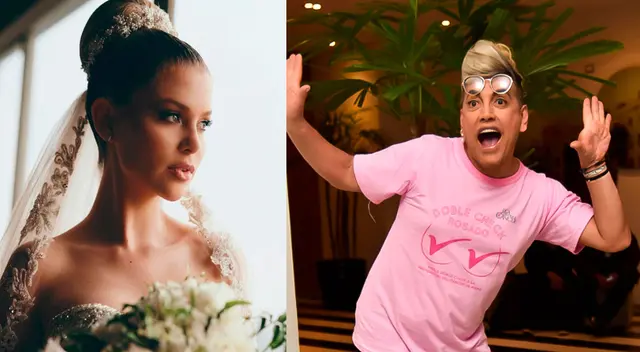 Koki Belaunde impactado por peinado de Brunella Horna en su boda