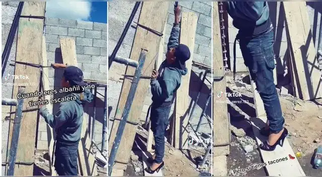 Un albañil fue captado en un peculiar situación mientras trabajaba y se hizo tendencia en TikTok. Un albañil fue captado en un peculiar situación mientras trabajaba y se hizo tendencia en TikTok.