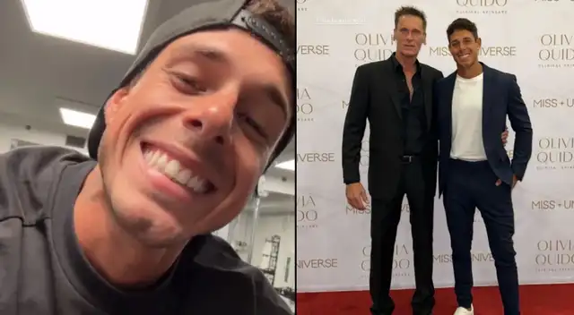 Hugo García junto a su 'suegro' Lucho Rovegno