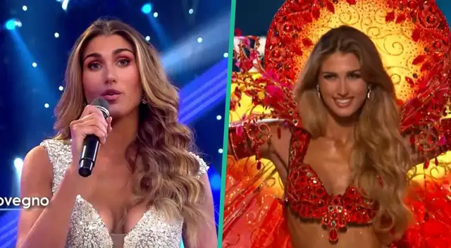 Alessia Rovegno es criticada por no conocer el significado de su traje al ser consultada por la prensa.