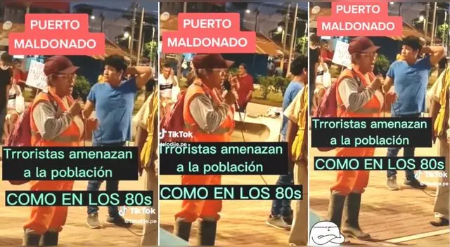 La señora estaba en medio de una plaza amenazando con saquear si no acatan paro y es viral en TikTok.