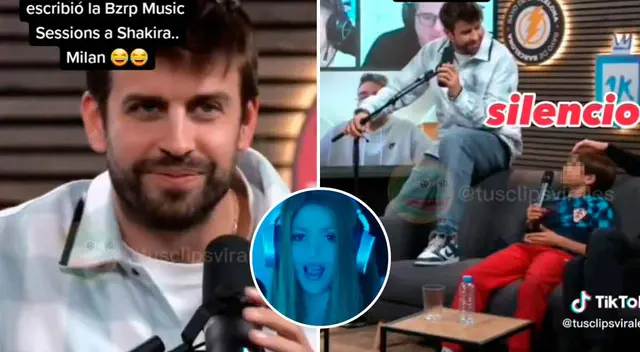 Hijo de Piqué y Shakira se robó el show en una transmisión en vivo.