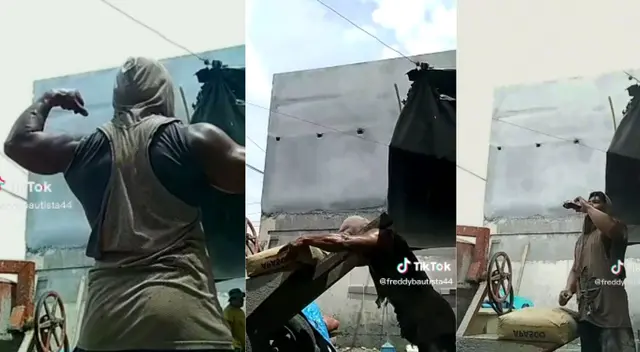 Es conocido en las redes sociales como el “El Albañil Legendario”.