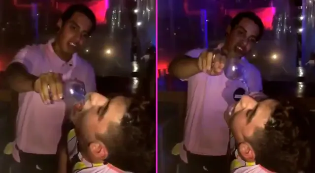 El joven no imaginó que acabaría cubierto con llamas.