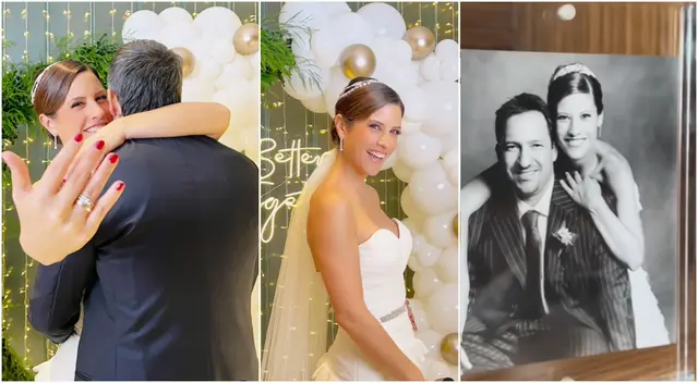 María Pia Copello y Samuel Dyer celebran 17 años de casados.