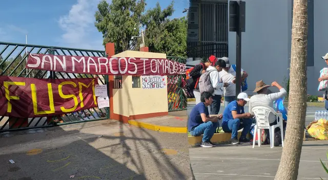 Manifestantes continúan llegando a San Marcos para participar de la toma de la universidad ante el paro del 19 de enero.