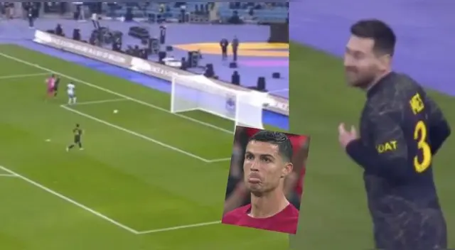 Así fue el gol de Messi ante duelo con CR7. Así fue el gol de Messi ante duelo con CR7.