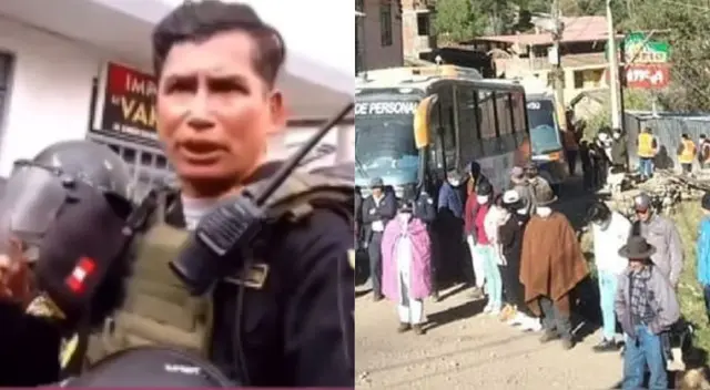 El efectivo policial pidió que cesen las riñas entre las fuerzas del orden y los manifestantes.