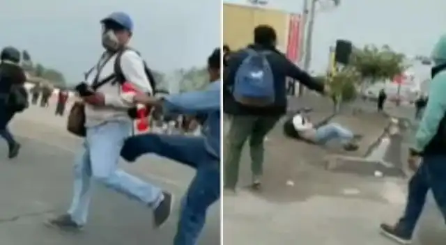Protestas en Arequipa: agreden a periodista en medio de las manifestaciones contra Dina Boluarte Protestas en Arequipa: agreden a periodista en medio de las manifestaciones contra Dina Boluarte