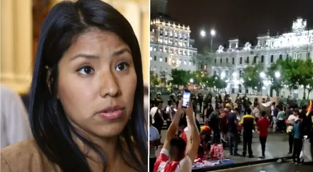 Indira Huilca salió en defensa de protestastes en toma de Lima 2023.