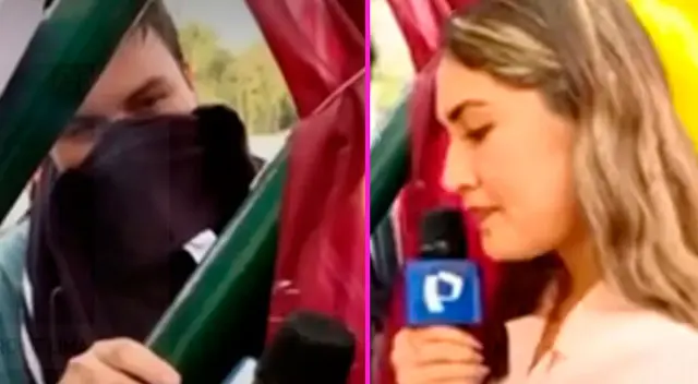 La periodista se quedó en silencio tras la respuesta del estudiante.