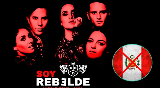 Rebelde anunció en sus redes que no contempló a Perú, Argentina, Chile, Bolivia y Ecuador como parte de su gira. Rebelde anunció en sus redes que no contempló a Perú, Argentina, Chile, Bolivia y Ecuador como parte de su gira.