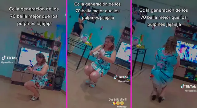 La mujer demostró su gran talento para el baile a ritmo de Juna la cubana. La mujer demostró su gran talento para el baile a ritmo de Juna la cubana.