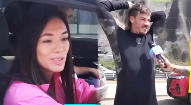 Jazmín Pinedo 'jala orejas'  a su novio Pedro Araujo por responderle a 'Amor y Fuego'.
