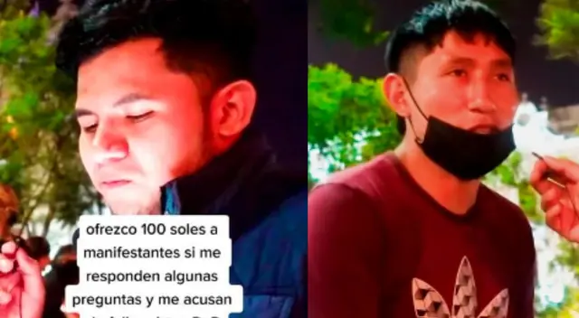 Sus compañeros en la marcha le pidieron que mejor deje de responder sus preguntas.