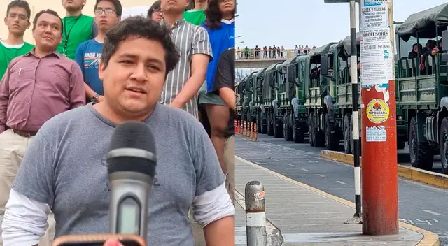 Estudiantes se sienten intimidados por camiones del Ejército fuera del campus universitario. Estudiantes se sienten intimidados por camiones del Ejército fuera del campus universitario.