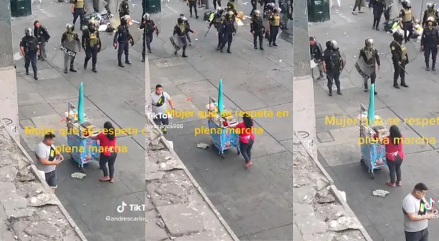 Un ciudadano le pedía un recado de lejos.