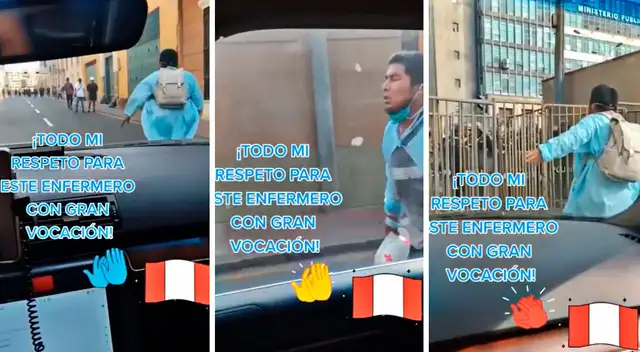 El enfermero no dudó en arriesgar su vida para salvar la de un manifestante que quedó herido durante las protestas en Lima. El enfermero no dudó en arriesgar su vida para salvar la de un manifestante que quedó herido durante las protestas en Lima.