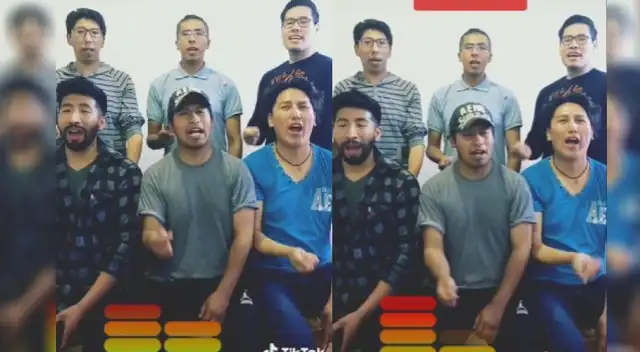 Amigos participando en nuevo trend de TikTok