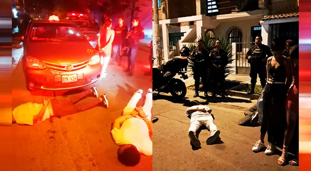 Sujetos fueron reducidos por la PNP.