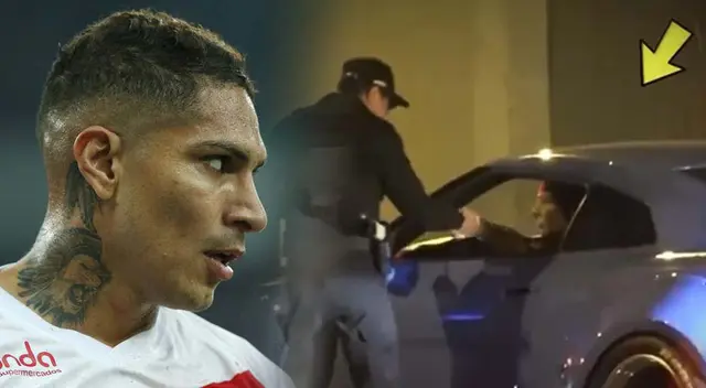 Paolo Guerrero es intervenido por la Policía. Paolo Guerrero es intervenido por la Policía.