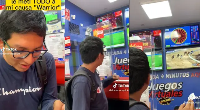 Casi gana la apuesta con el caballo "Warrior" . Casi gana la apuesta con el caballo "Warrior" .