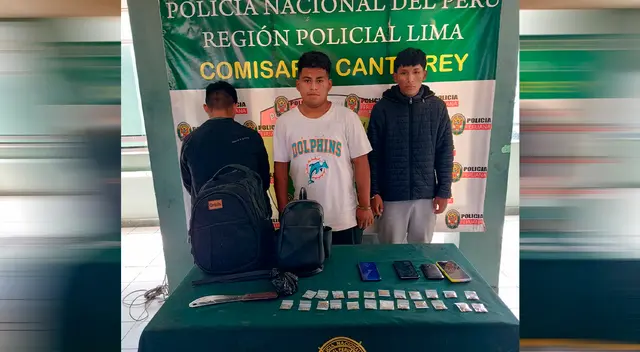 Delincuentes detenidos por la PNP. Delincuentes detenidos por la PNP.