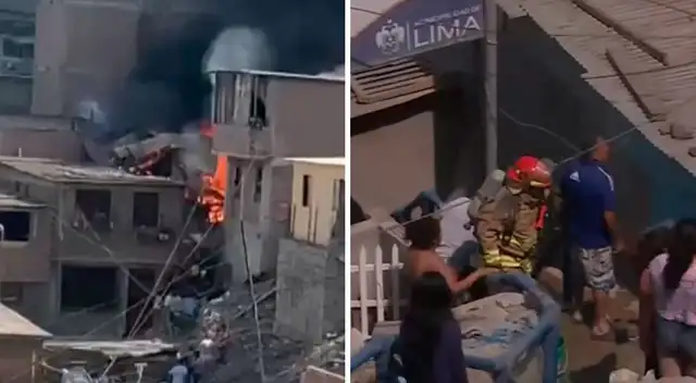 El siniestro viene consumiendo dos viviendas de SJM.