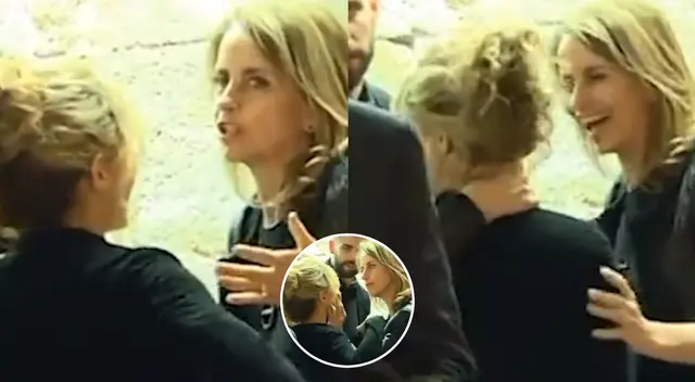 Al parecer la mamá de Gerard Piqué trató de disimular tras querer callar a Shakira.