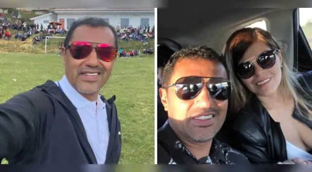 Chorri Palacios durante el ampay estaba con su esposa. Chorri Palacios durante el ampay estaba con su esposa.